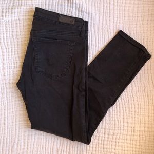 AG Stevie Ankle Petite Black Jeans